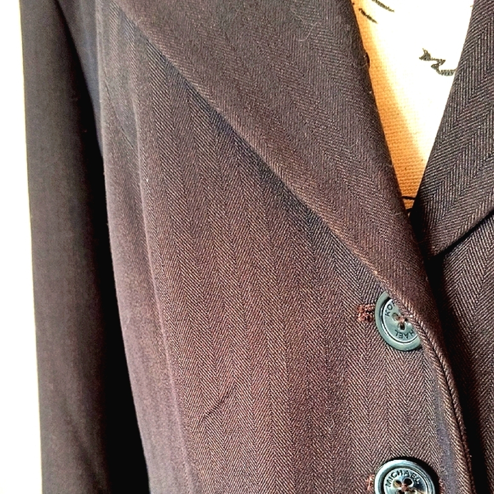Michael Kors Dark Brown Blazer. Size 14. Excellent Condition! - Picture 9 of 9